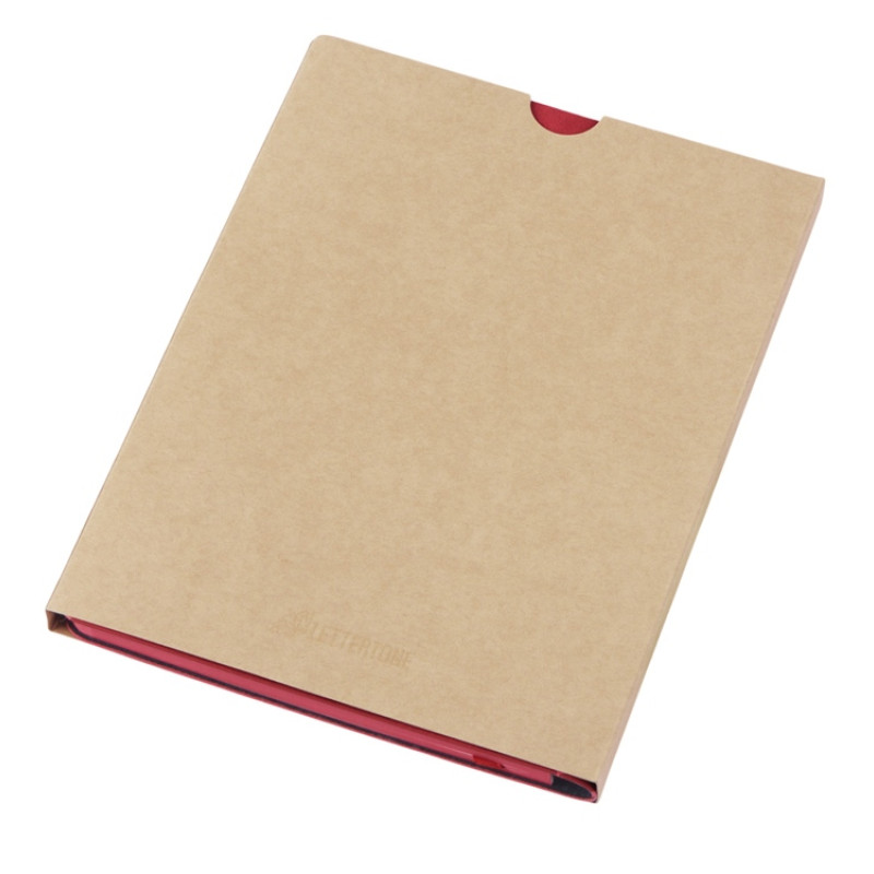 Блокнот А5 "Notepeno Max", 96 листов 80 гр/м2 белой FSC бумаги, красный