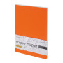 Тетрадь с каменной бумагой А5 "Carrara" 40 л., линейка, оранжевый