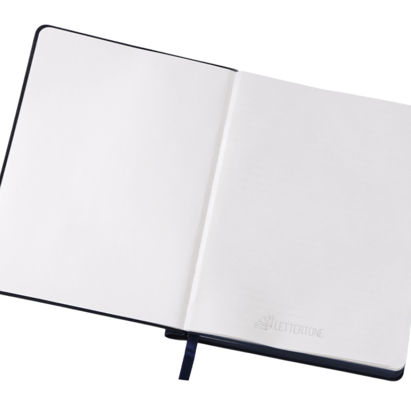 Блокнот А5 "Notepeno Max", 96 листов 80 гр/м2 белой FSC бумаги, темно-синий