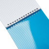 Блокнот на пружине в пластиковой обложке А5, синий
