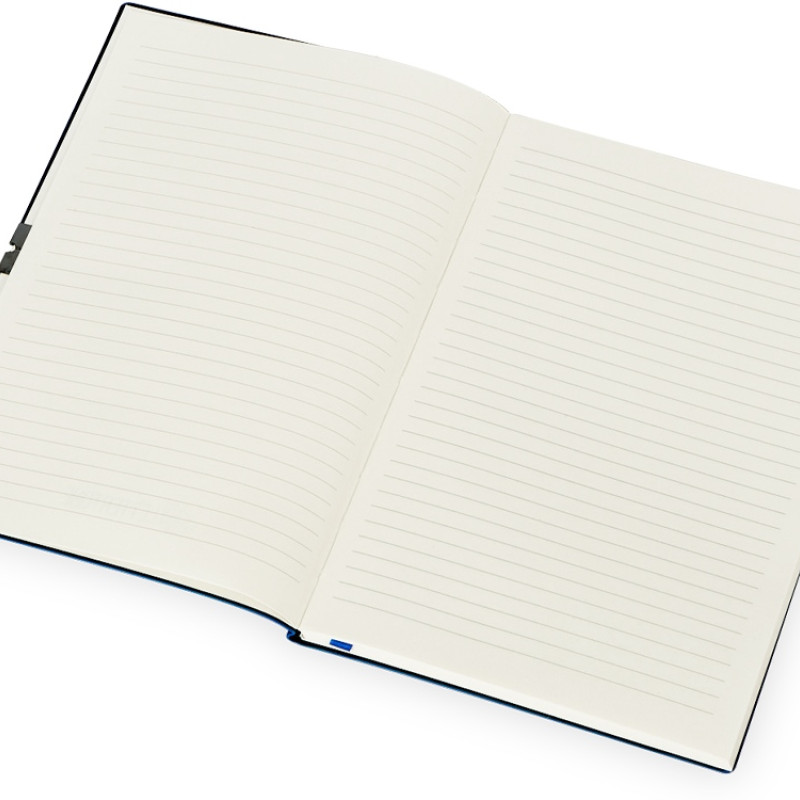 Блокнот "Horizon" с горизонтальной резинкой, гибкая обложка, 80 листов, синий