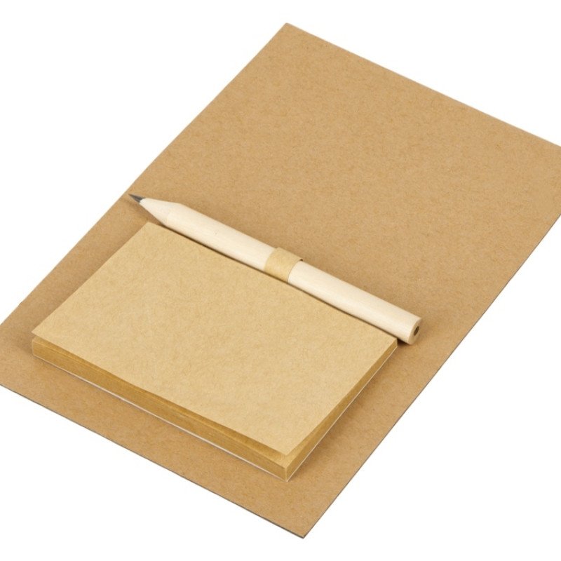 Магнит с блокнотом и карандашом для заметок "Magny", натуральный