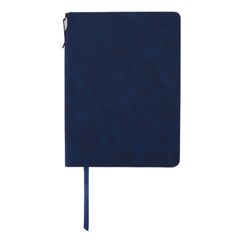 Блокнот А5 "Notepeno Max", 96 листов 80 гр/м2 белой FSC бумаги, темно-синий