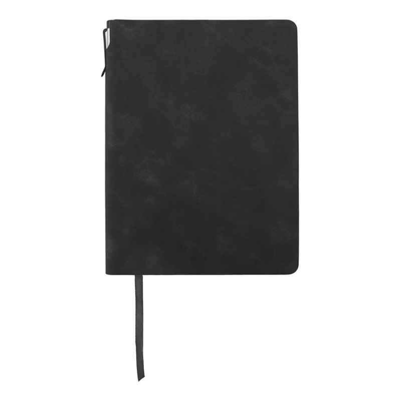 Блокнот А5 "Notepeno Max", 96 листов 80 гр/м2 белой FSC бумаги, черный