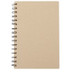 Блокнот на спирали в картонной обложке с переработанной бумагой "Mania", натуральный