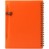 Блокнот "Контакт" с ручкой, оранжевый