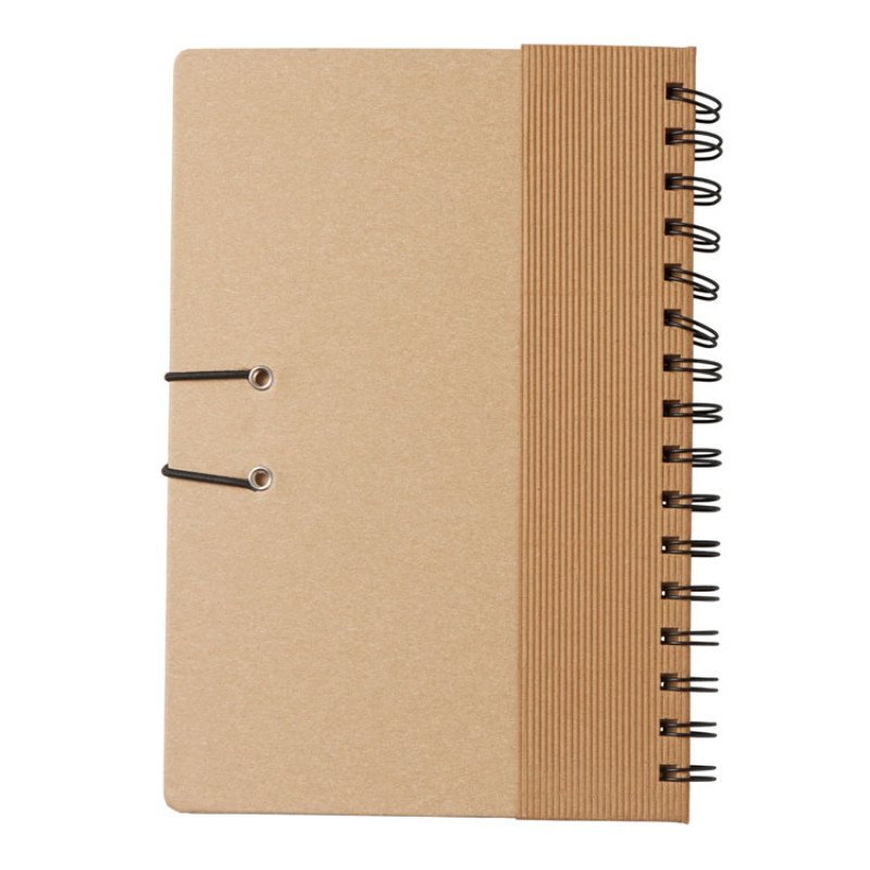 Крафтовый блокнот А5 в твердой обложке "Saharan Cypress", 80 листов 70 гр/м2 бумаги, натуральный