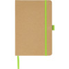 Блокнот A5 "Sevilia Color", твердая обложка из крафта, 80 листов, цветной срез и форзац, натуральный/зеленое яблоко