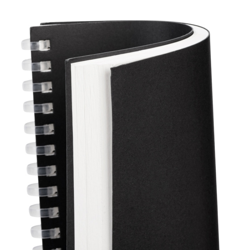 Блокнот на мягкой спирали А5 "Sahara", 60 листов 70 гр/м2, черный