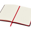 Блокнот "ColorNote Black", твердая обложка A5, 80 листов, черный с красным
