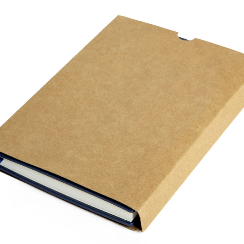 Бизнес блокнот А5 "Monoi" с клапаном, твердая обложка, 128 листов, темно-синий (Р)