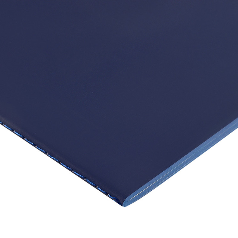 Бизнес-тетрадь А5 "Pragmatic Contrast", 40 листов в клетку, темно-синий с синим срезом