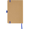 Блокнот A5 "Sevilia Color", твердая обложка из крафта, 80 листов, цветной срез и форзац, натуральный/синий