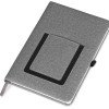 Блокнот "Pocket" 140*205 мм с карманом для телефона, серый