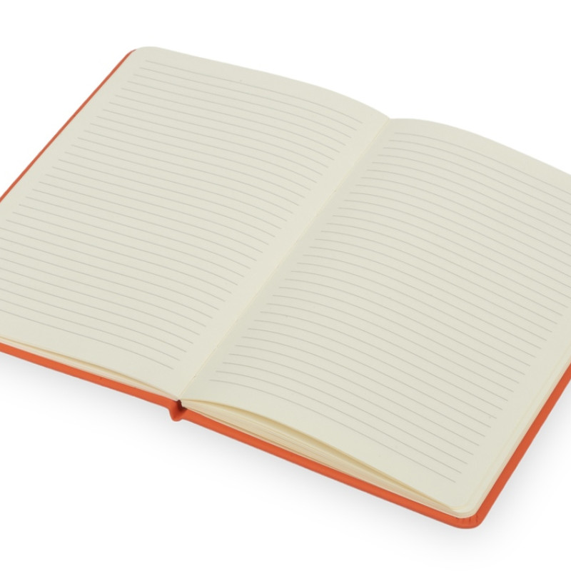 Блокнот "Wispy", твердая обложка A5, 64 листа в линейку, оранжевый