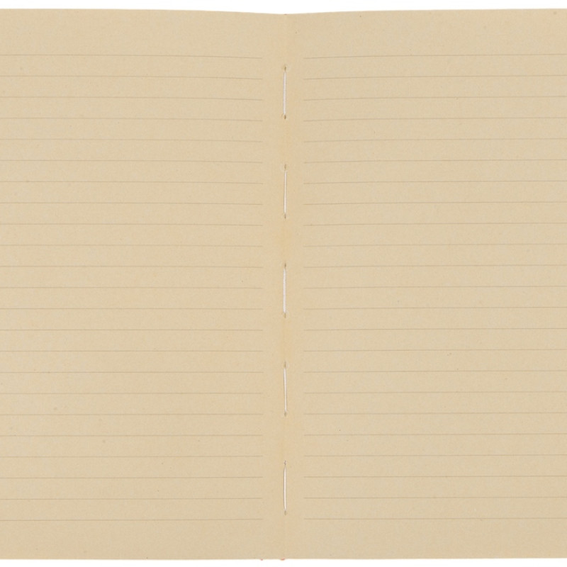 Блокнот А5 из переработанного тростника и RPET "Adiantum", 80 листов, гибкая обложка, красный