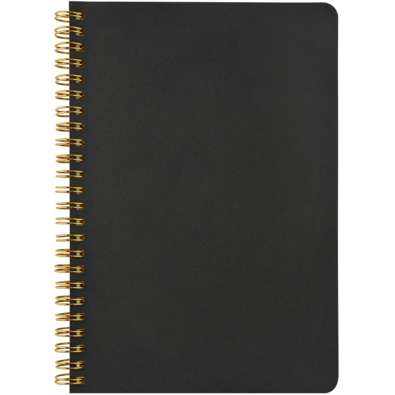 Бизнес тетрадь на гребне А5 "Pragmatic", 60 листов в клетку, черный