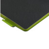 Блокнот А5 "Boston", черный с салатовым срезом