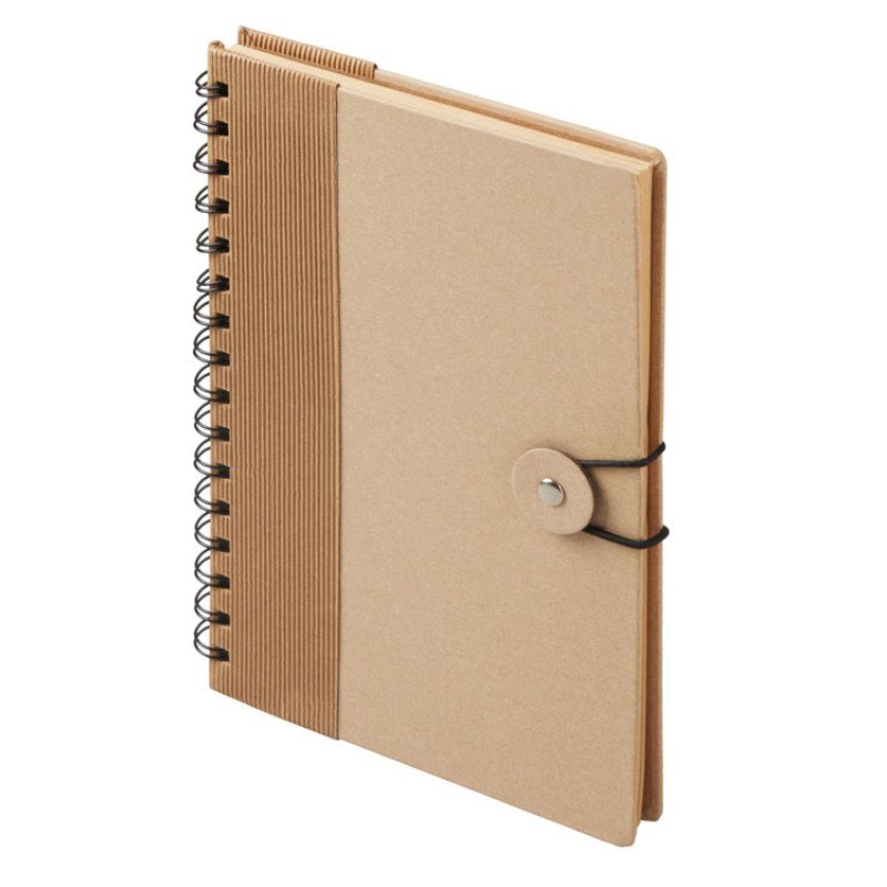 Крафтовый блокнот А5 в твердой обложке "Saharan Cypress", 80 листов 70 гр/м2 бумаги, натуральный