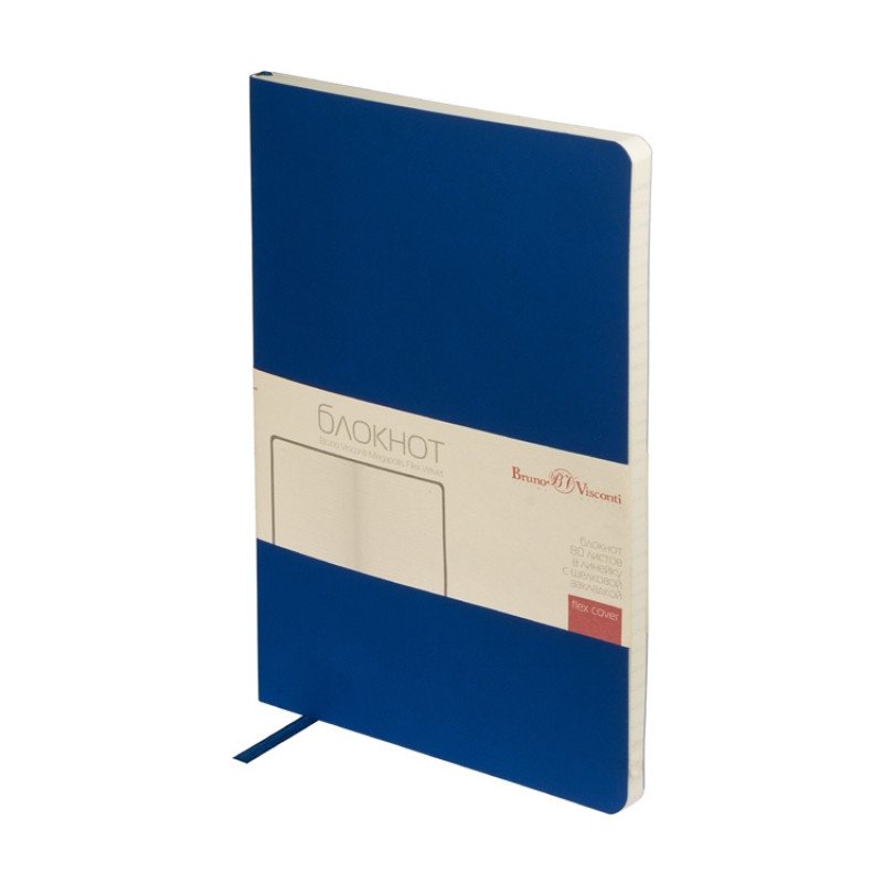 Блокнот А5 "Megapolis Flex Velvet", синий Блокнот А5 "Megapolis Flex Velvet", синий