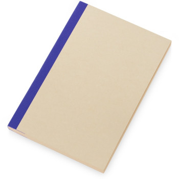 Блокнот А5 из переработанного тростника и RPET "Adiantum", 80 листов, гибкая обложка, синий