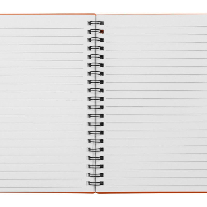 Блокнот "Контакт" с ручкой, оранжевый