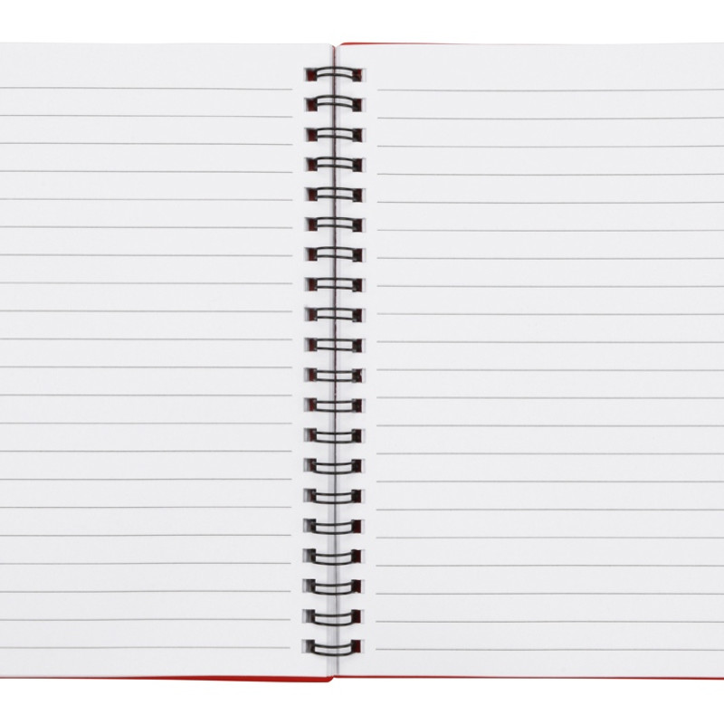 Блокнот "Контакт" с ручкой, красный