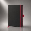 Блокнот "ColorNote Black", твердая обложка A5, 80 листов, черный с красным (Р) Блокнот "ColorNote Black", твердая обложка A5, 80 листов, черный с красным (Р)
