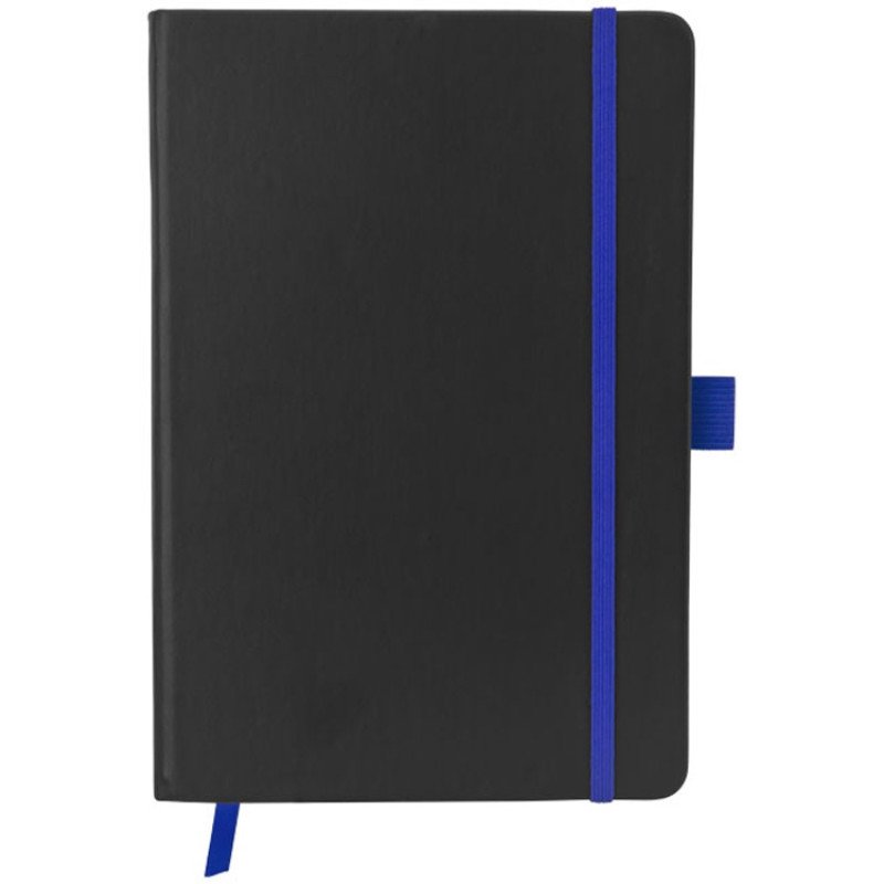 Блокнот Color edge A5, черный/ярко-синий Блокнот Color edge A5, черный/ярко-синий