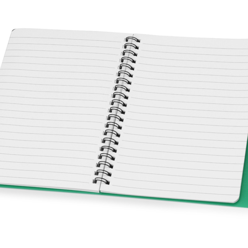 Блокнот "Контакт" с ручкой, зеленый