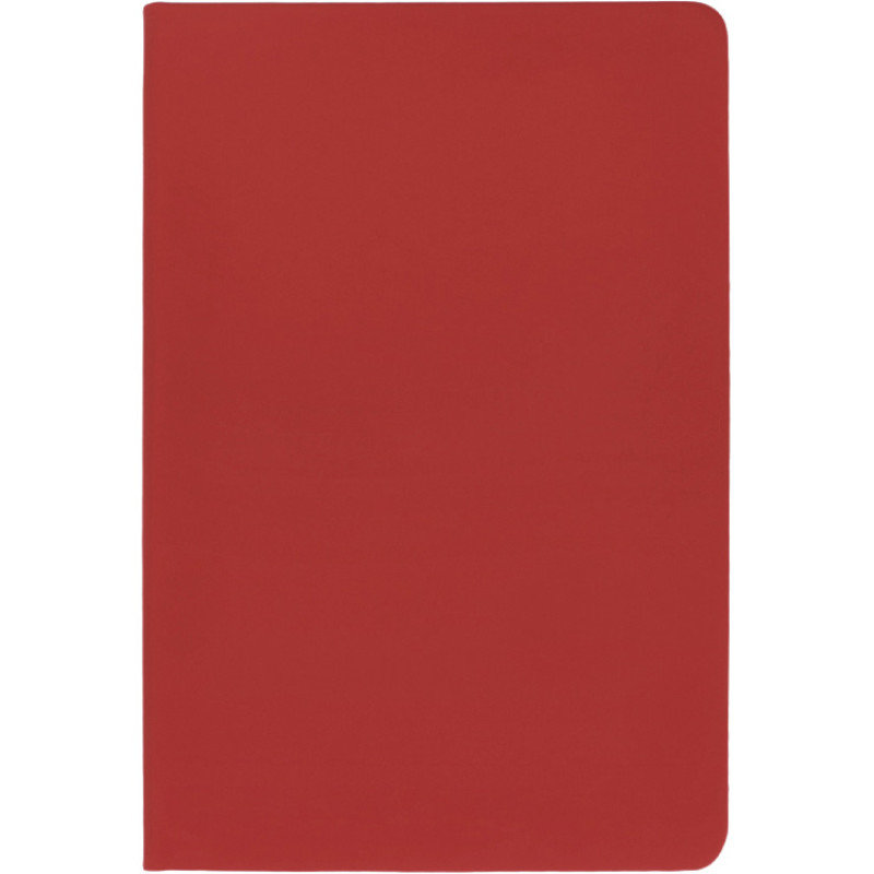 Блокнот "Wispy", твердая обложка A5, 64 листа в линейку, красный