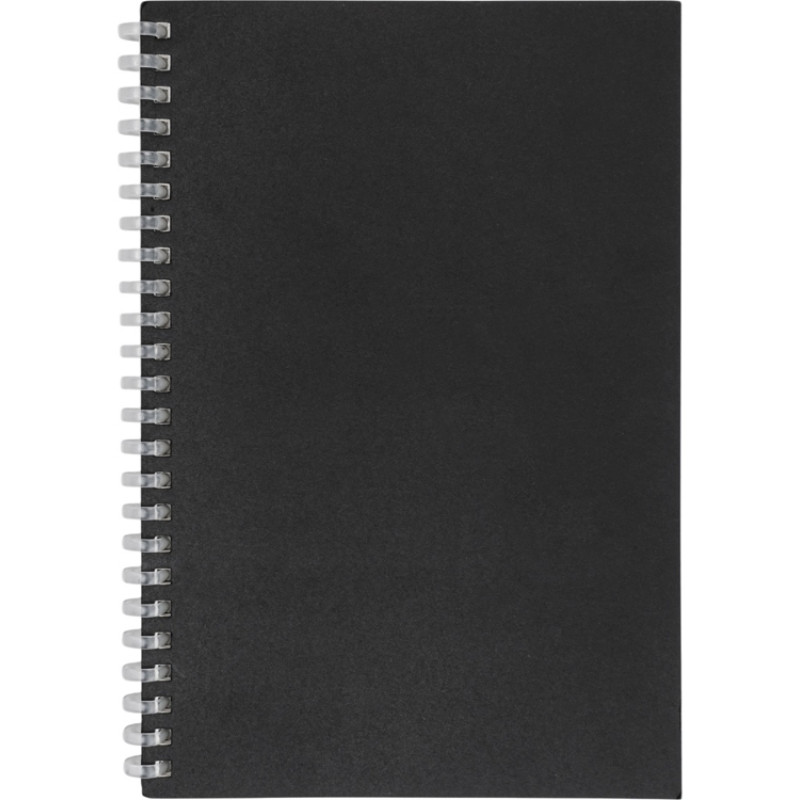 Блокнот на мягкой спирали А5 "Sahara", 60 листов 70 гр/м2, черный