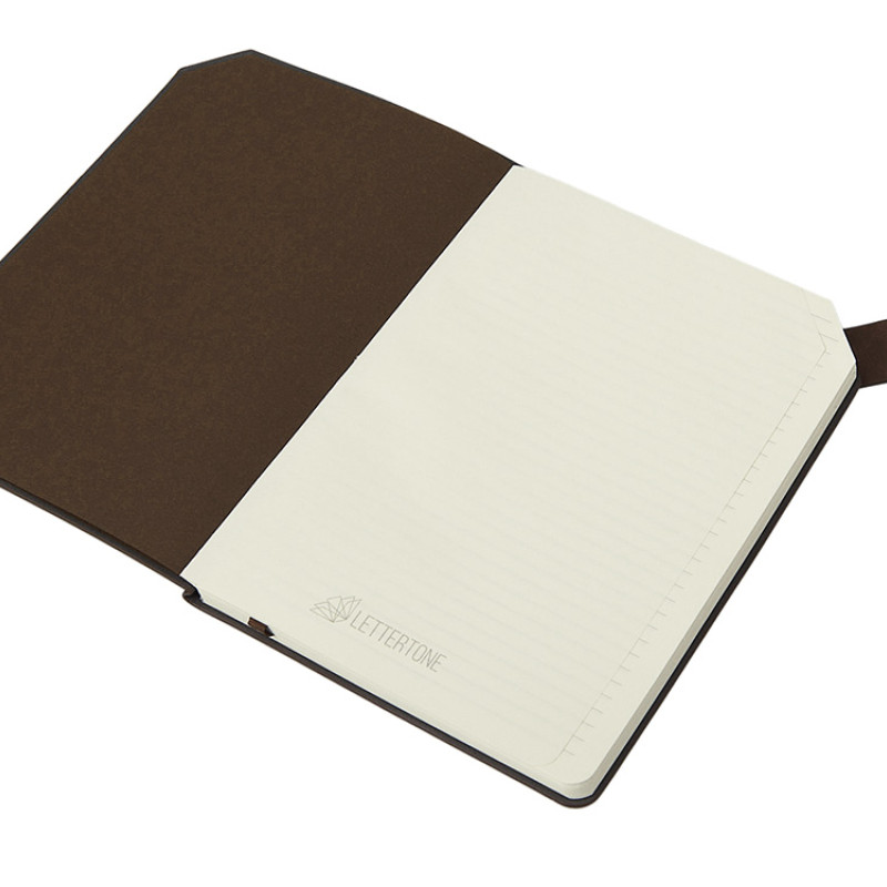 Блокнот А5 в гибкой обложке "Chaplin", шоколадный