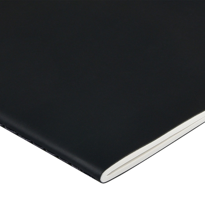 Тетрадь с каменной бумагой А5 "Carrara" 40 л., линейка, черный