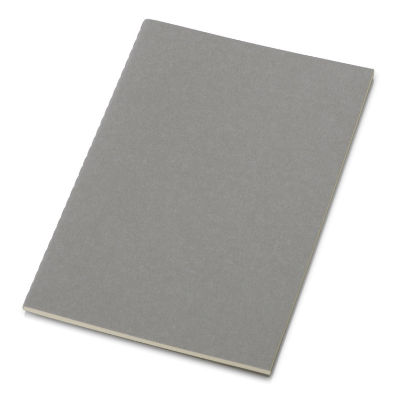 Блокнот "Monet", гибкая обложка A5 из моющегося крафта, 32 листа, серый