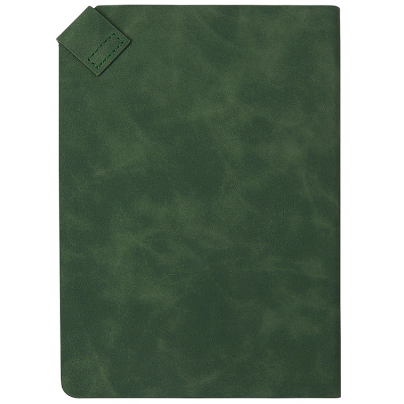 Блокнот А5 в гибкой обложке "Chaplin", зеленый