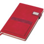 Бизнес блокнот А5 "Freya" с клапаном и карманом для визиток, твердая обложка, 128 листов, красный и бор