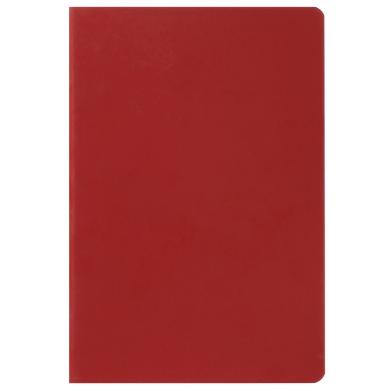 Блокнот "Wispy 2.0", гибкая обложка A5, 64 листа в линейку, красный
