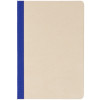 Блокнот А5 из переработанного тростника и RPET "Adiantum", 80 листов, гибкая обложка, синий