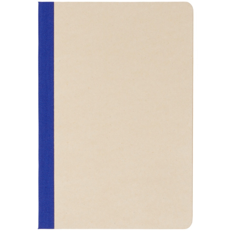 Блокнот А5 из переработанного тростника и RPET "Adiantum", 80 листов, гибкая обложка, синий