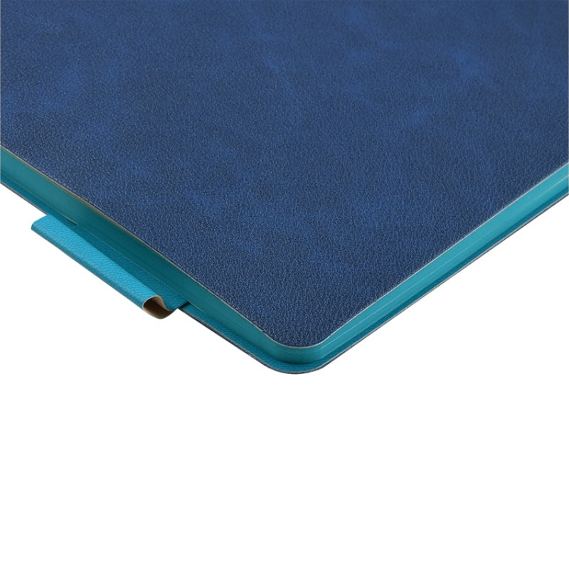 Блокнот А5 "Boston", синий с голубым срезом