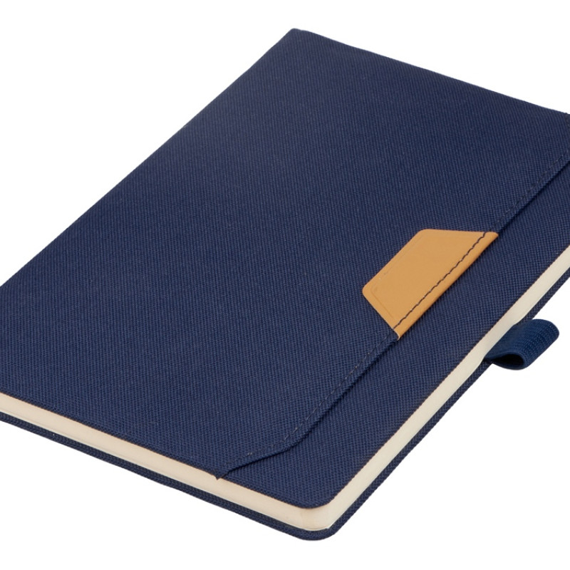 Блокнот А5 из RPET "Harvey", 80 листов FSC бумага, синий