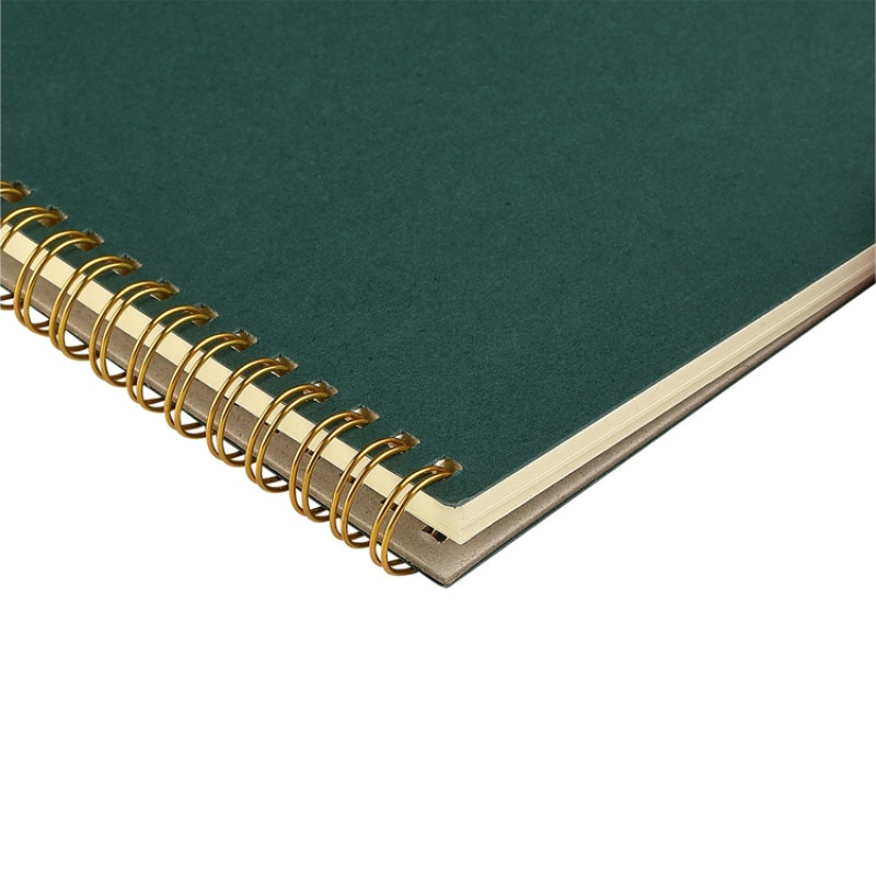 Бизнес тетрадь на гребне А5 "Pragmatic", 60 листов в клетку, зеленый