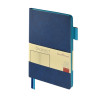 Блокнот А5 "Boston", синий с голубым срезом