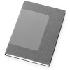 Бизнес блокнот "Supreme" с вставкой из софт-тача, гибкая обложка, 128 листов, серый