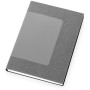 Бизнес блокнот "Supreme" с вставкой из софт-тача, гибкая обложка, 128 листов, серый