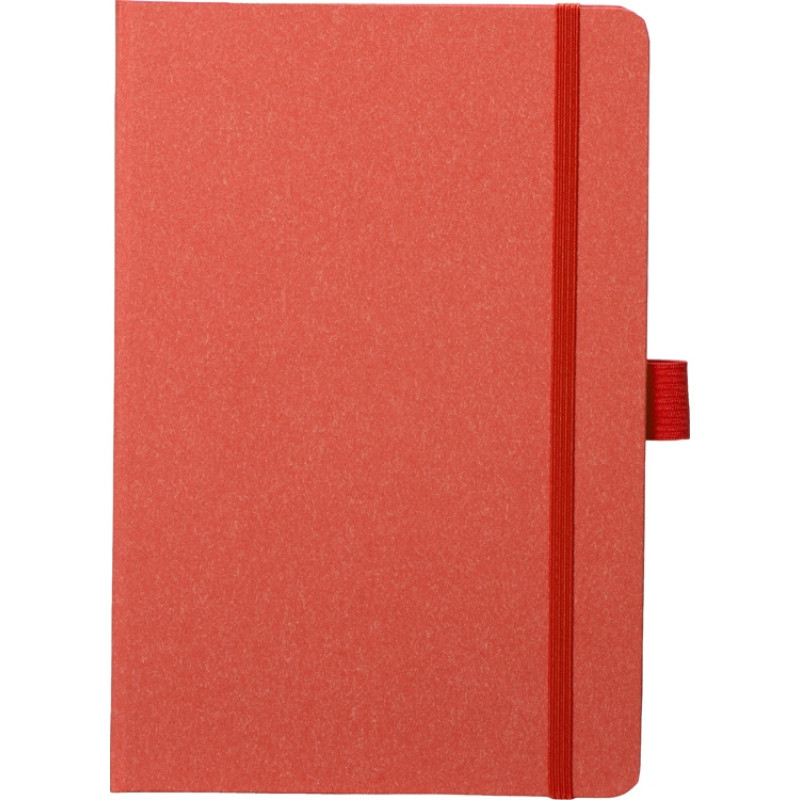 Блокнот А5 "Snow Hard" твердая обложка, 80 листов 70 гр/м2, красный