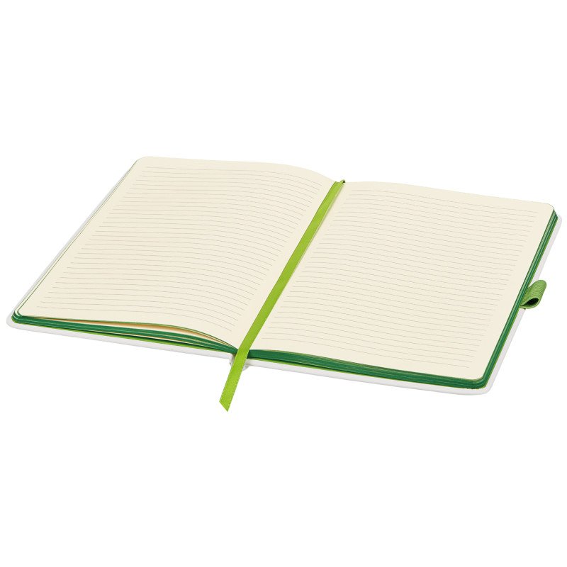 Блокнот "ColorNote White", твердая обложка A5, 80 листов, белый и зеленое яблоко Блокнот "ColorNote White", твердая обложка A5, 80 листов, белый и зеленое яблоко
