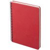 Блокнот А5 "Dante" из искусственной кожи на спирали, темно-красный Блокнот А5 "Dante" из искусственной кожи на спирали, темно-красный