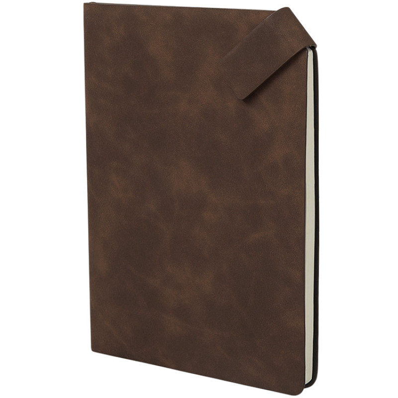 Блокнот А5 в гибкой обложке "Chaplin", шоколадный